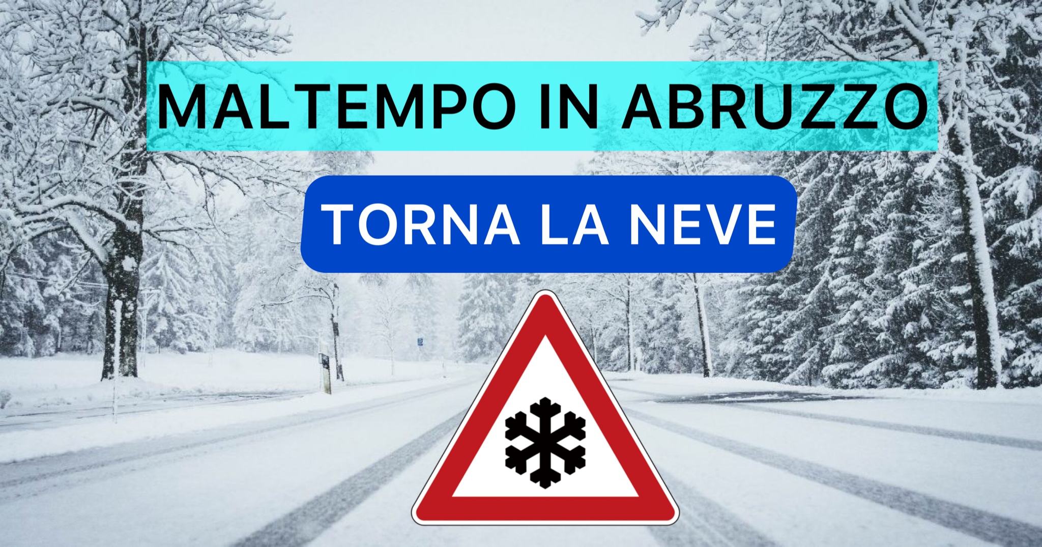 MALTEMPO IN ABRUZZO TORNA ANCHE LA NEVE